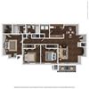 3 bedroom 2 bath floor plan 3 bedroom 2 bath floor plan at Canopy Glen, Norcross, 30093